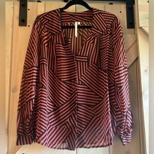 Bellatrix Padded Shoulder Blouse